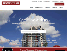 Tablet Screenshot of homestead.ca